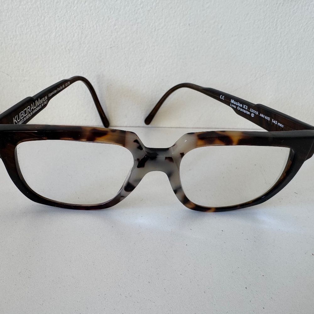 Kuboraum K3 Tortoise Eyeglasses Frame Italy Berlin Designer Thick Acetate